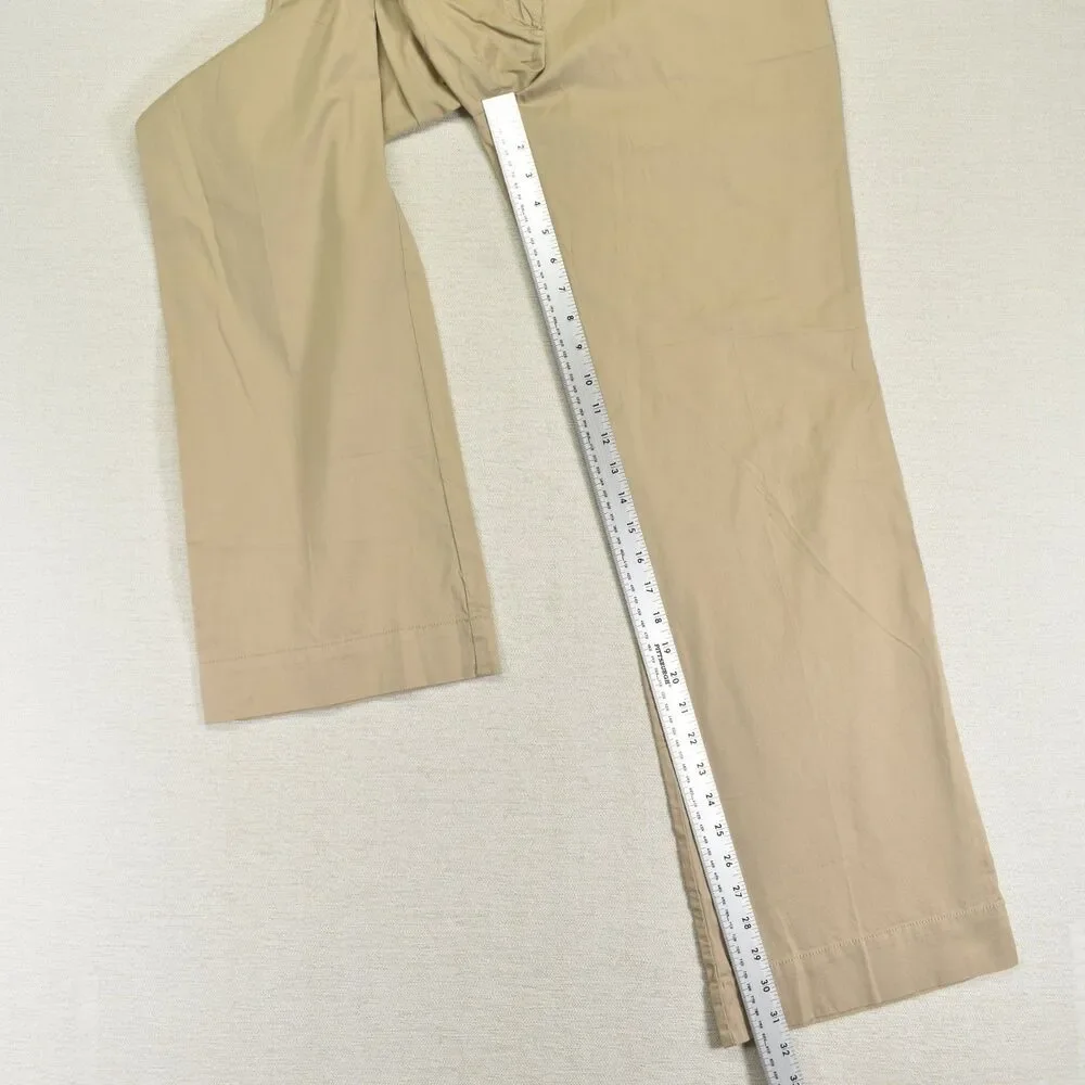 NWT J CREW Broken in Chino Pants Classic Twill Tan Khaki Womens Size 8R City Fit